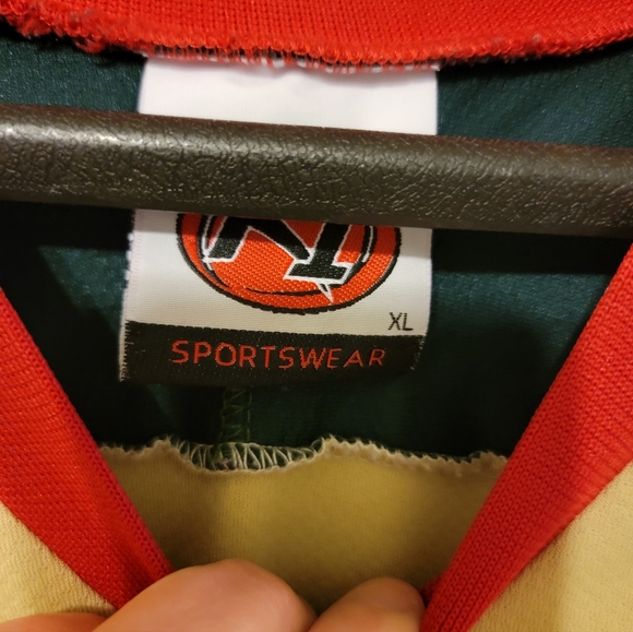 Super Series Hockey Jersey - Green and Red With Matching Hockey Socks - Picture 4 of 5